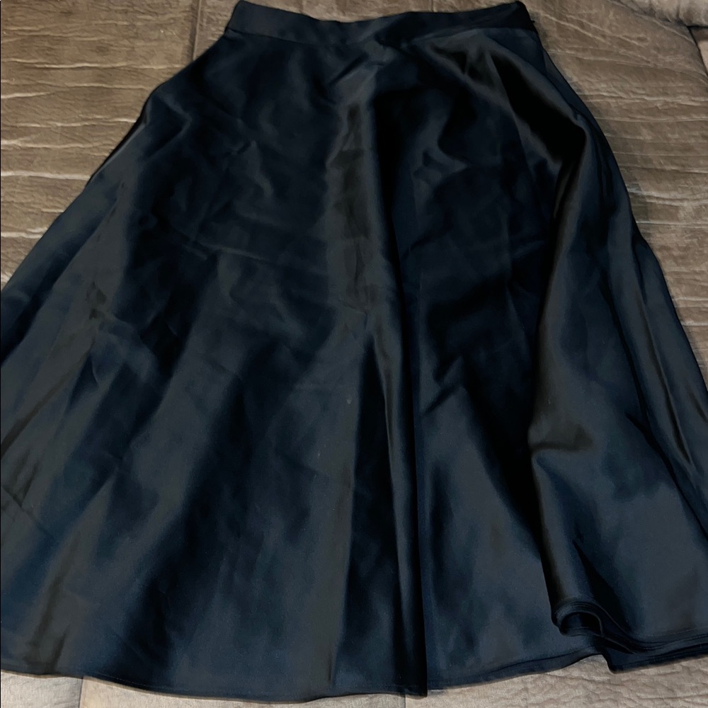 Babaton Elegant silk Black Women's Skirt